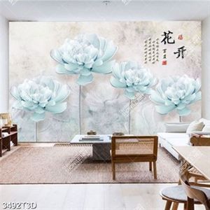 Tranh hoa 3D trang trí phòng ngủ in kính đẹp nhất