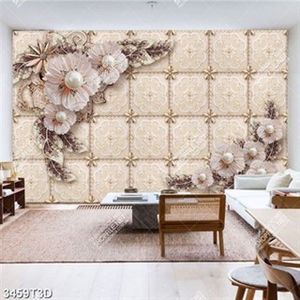 Tranh lụa hoa đính ngọc sang trọng in kính