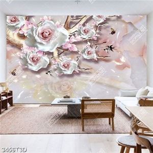 Tranh hoa giả ngọc trang trí phòng ngủ chất lượng cao