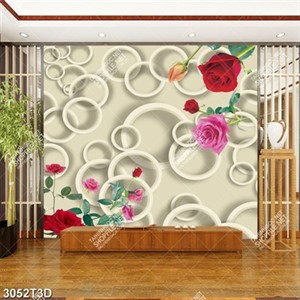 Tranh trang trí bếp hoa hồng đẹp file gốc