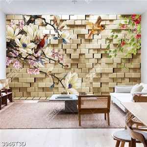 Tranh hoa mộc lan và chim chất lượng cao