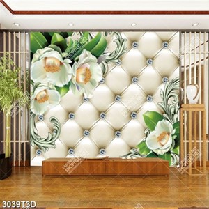 Tranh trang trí phòng khách hoa đẹp in uv