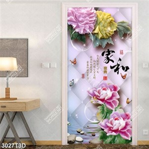 Tranh tráng trí tường hoa và chữa hán in kính
