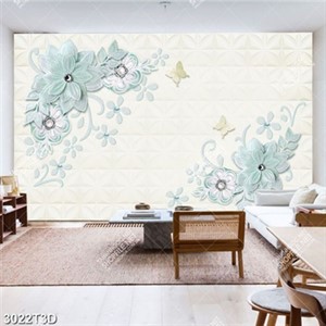 Tranh gắn tường  hoa xanh đẹp