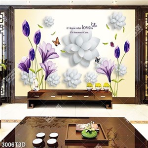 Tranh hoa 3D trang trí nội thất đẹp