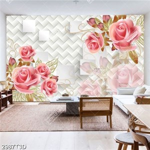 Tranh bếp hình hoa hồng 3D chất lượng cao in uv