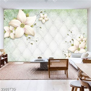 Tranh gắn tường hoa 5 cánh in kinh