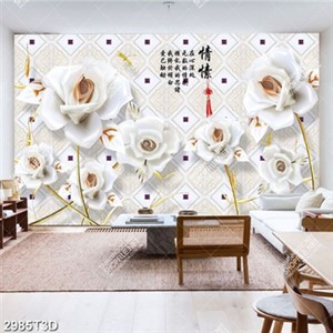 Tranh gắn tường hoa giả ngọc  màu trắng sang trọng