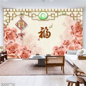 Tranh gắn tường hoa hồng 3D phong thủy đẹp