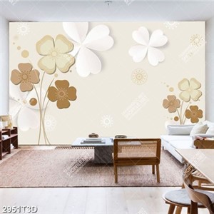 Tranh dán tường hoa 4 cánh đẹp