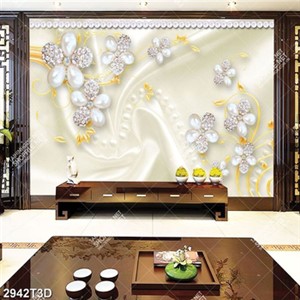 Tranh hoa đính ngọc mặt lụa chất lượng cao