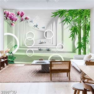 Tranh phong thủy hoa mộc lan và thiên nga  đẹp