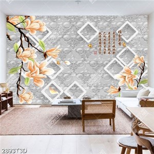 Tranh gắn tường hoa mộc lan phong thủy chất lượng cao