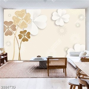 Tranh dán tường hoa ghép phong cách