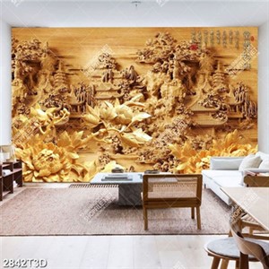 Tranh điêu khắc gỗ file PSD