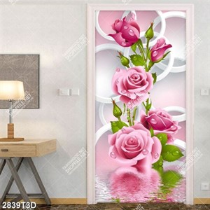 Tranh gốc hoa hồng 3D chất lượng cao in kính đẹp