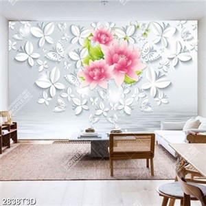 Tranh hoa và bướm đẹp in uv