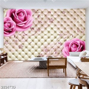 Tranh gắn tường hoa hồng 3D đẹp in kính