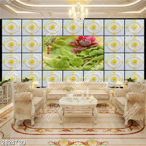 Tranh giả gọc hoa sen và họa tiết chất lượng cao