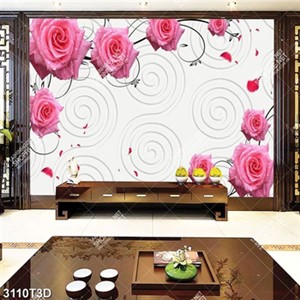 Tranh bếp hoa hồng chất lượng cao