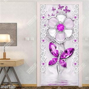 Tranh trang trí bếp hoa và bướm đính đá đẹp Tranh trang trí bếp hoa và bướm đính đá đẹp