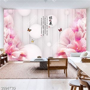 Trang trí nội thất hoa và chữ hán in kính đẹp