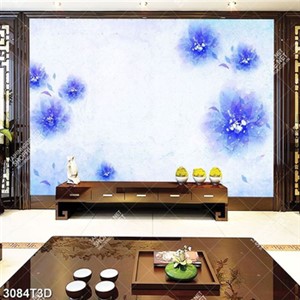 Tranh dán tường hoa tím chất luọng cao