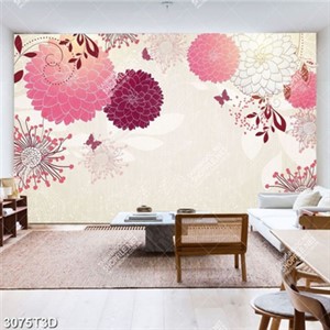 Tranh gắn tường hoa thược dược đẹp chất lượng cao