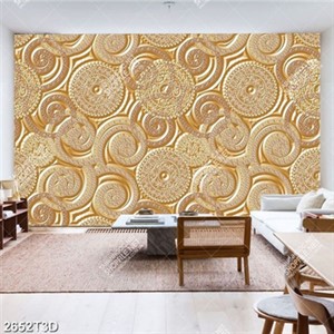 Tranh treo tường nền vàng đồng in uv  file PSD