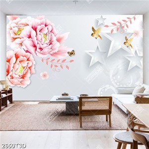 Tranh hoa cẩm chướng và bướm đẹp