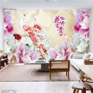 Tranh công giả ngọc sang trọng