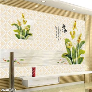 Tranh treo tường hoa và đàn cá in uv