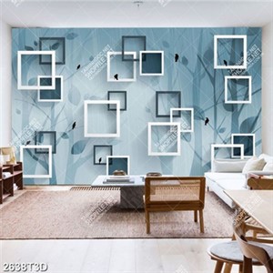 Tranh treo tường những chú chim bên ô vuông