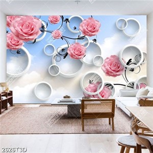 Tranh hoa hồng nền bầu trời đẹp