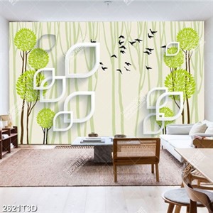 Tranh  gắn tường đàn chim đẹp in uv