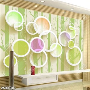 Tranh treo tường vòng tròn nổi màu sắc đẹp