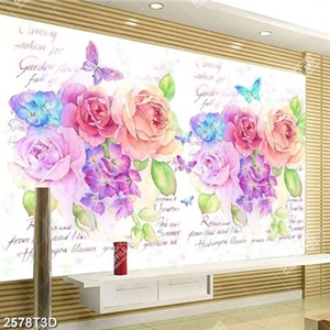 Tranh hoa hồng đầy màu sắc chất lượng cao