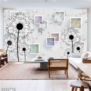 Tranh gắn tường hoa bồ công anh in uv