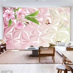 Tranh mặt lụa hoa và bướm chất lượng cao