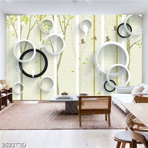 Tranh treo tường họa tiết vòng tròn sang trọng