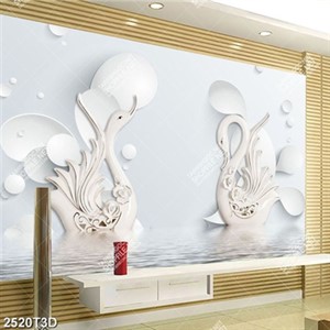 Tranh đôi thiên nga chất lượng cao