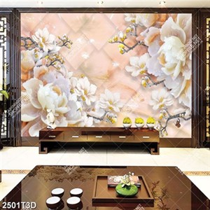 Tranh hoa giả ngọc treo tường in uv đẹp