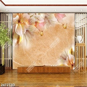 Tranh hoa và bướm lãng mạng