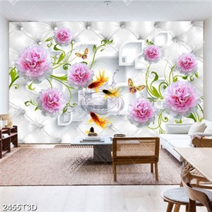 Tranh hoa cá cảnh treo tường hiện đại