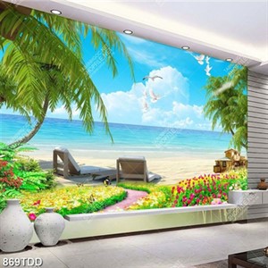 Tranh phong cảnh khu resort chất lượng cao