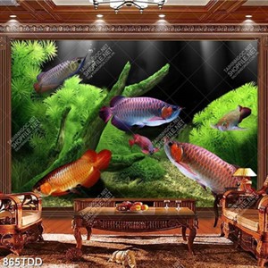 Tranh cá rồng trang trí bể cá chất lượng cao