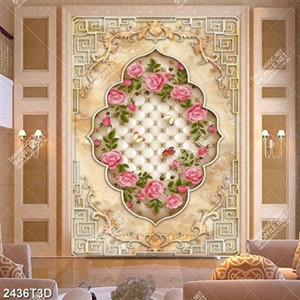 Tranh hoa hồng bên bướm in uv