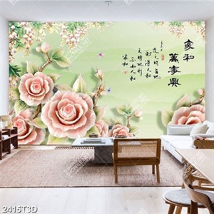 Tranh treo tường 3D hoa hồng