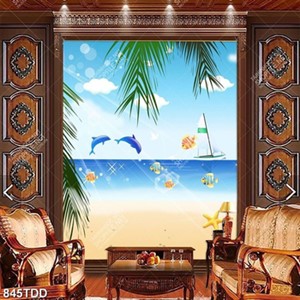 Tranh 3D đại dương trang trí tường