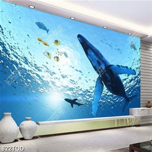 Tranh ca voi đại dương file gốc